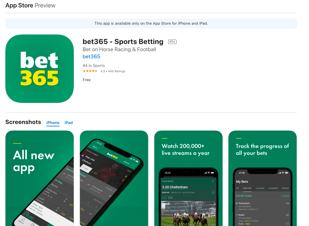app bet365 online gokken zonder registratie